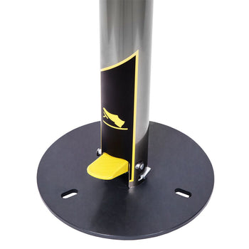 Dozownik płynu dezynfekującego i mydła - uruchamiany nożnie - 1400 ml - aluminium - Prime Gastro