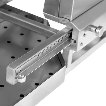 Grill gazowy do gyrosa/kebaba - mobilny - 5 palników - maks. 80 kg - włącznie z 2 blachami ochronnymi & 2 drzwiczkami na zawiasach - Prime Gastro