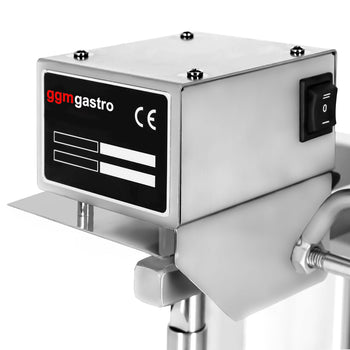 Grill gazowy gyrosa/kebaba - 1 palnik - maks. 5 kg - włącznie z 2 drzwiczkami na zawiasach - Prime Gastro