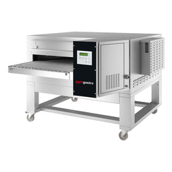 Elektryczny piec przelotowy do pizzy - 1670x2150mm - cyfrowy - szerokość taśmy: 800mm - włącznie z ramą podstawy