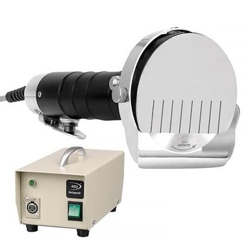 Elektryczna krajalnica do kebaba PROFESJONALNA- wydajność: 90 kg/dzień - włącznie z nożem do cięcia i zasilaczem sieciowym - Prime Gastro