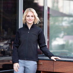 KARLOWSKY | Damska kurtka softshell Classic - Czarny - Rozmiar: 3XL