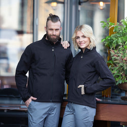 KARLOWSKY | Damska kurtka softshell Classic - Czarny - Rozmiar: 3XL