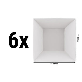 (6 sztuk) MAYA - Miska na deser/sałatkę - 20 x 20 cm - Prime Gastro