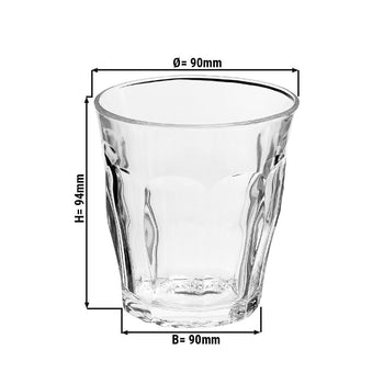 (6 sztuk) Duralex Uniwersalna szklanka do napojów - PICARDIE - 310 ml - Przezroczysty - Prime Gastro