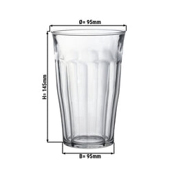 (12 sztuk) Duralex Uniwersalna szklanka do napojów - PICARDIE - 500 ml - Przezroczysty