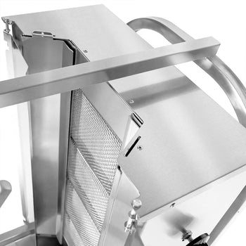 Grill gazowy do gyrosa /kebaba - 4 palniki - maks. 60 kg - włącznie z blachą ochronną i drzwiami na zawiasach - dla FRA & BEL - Prime Gastro