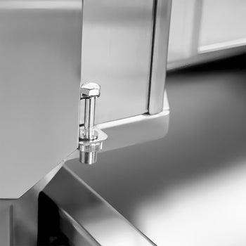 Grill gazowy do gyrosa/kebaba - 4 palniki - maks. 60 kg - włącznie z 2 płytami ochronnymi i 2 drzwiami na zawiasach - Prime Gastro