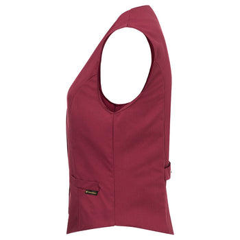 KARLOWSKY | Damska kamizelka gastronomiczna Lena - Bordowa - Rozmiar: 46 - Prime Gastro