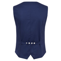 (6 szt.) KARLOWSKY | Damska kamizelka gastronomiczna Lena - Granatowa - Rozmiar: 38