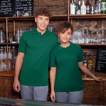 KARLOWSKY | Damska koszulka robocza Polo Basic - Leśna zieleń - Rozmiar: 3XL - Prime Gastro