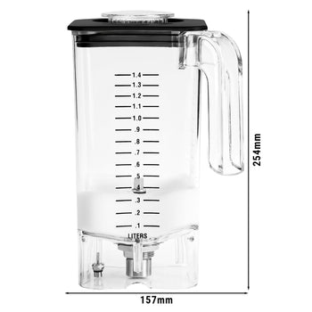 HAMILTON BEACH | AirWhip - Poliwęglanowy pojemnik do spieniania - 1,4 litra - odpowiedni do MHPHBC7 - Prime Gastro