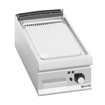 Elektryczna płyta grillowa - 6,6 kW - Ryflowana - Prime Gastro