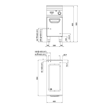 Bemar elektryczny - 1x GN 1/1 & 1x GN 1/3 - Prime Gastro