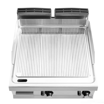 Elektryczna płyta grillowa - 13,2 kW - Ryflowana - Prime Gastro