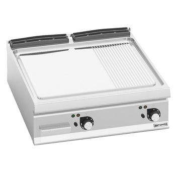 Elektryczna płyta grillowa - 13,2 kW - Gładka & Ryflowana - Prime Gastro