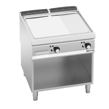 Elektryczna płyta grillowa - 13,2 kW - Gładka & Ryflowana - Prime Gastro