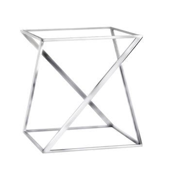 Etażerka / Stojak bufetowy - chrom - włącznie z 1 miską z melaminy - kwadratowy - Prime Gastro