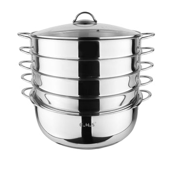 6-częściowy parowar ze stali nierdzewnej - Ø 320 mm - Prime Gastro