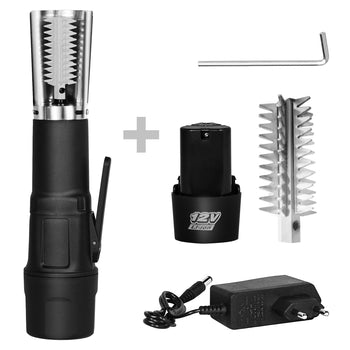 Elektryczny skaler do ryb - z akumulatorem i zasilaczem sieciowym - Prime Gastro