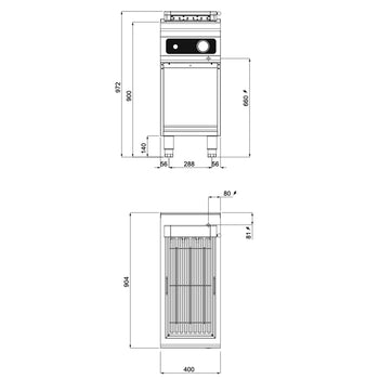 Grill elektryczny - 5,4 kW - Bflex Cyfrowy - Prime Gastro