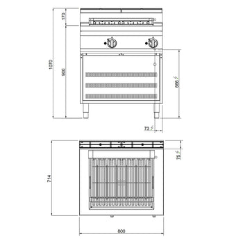 Grill elektryczny - 8,1 kW - Prime Gastro