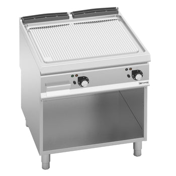 Elektryczna płyta grillowa - 13,7 kW - Ryflowana - Prime Gastro