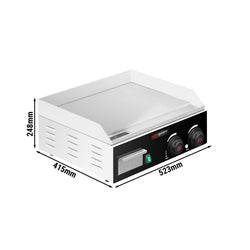 Elektryczna płyta do grillowania - 2,2 kW - Gładka - wyświetlacz cyfrowy