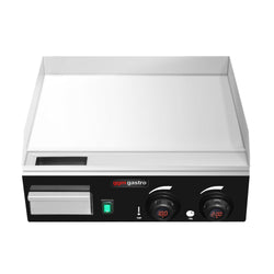 Elektryczna płyta do grillowania - 2,2 kW - Gładka - wyświetlacz cyfrowy