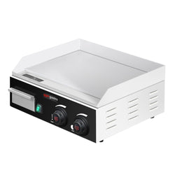 Elektryczna płyta do grillowania - 2,2 kW - Gładka - wyświetlacz cyfrowy