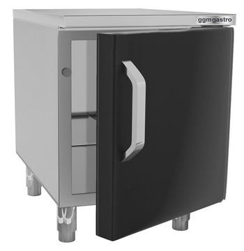 Podstawa nierdzewna - 400 mm - 1 drzwi - czarna - Prime Gastro