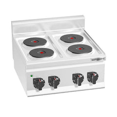 Electric cooker - 8 kW - 4 round plates