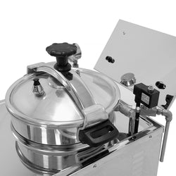 Elektryczna frytownica wysokociśnieniowa - 15 litrów - 3 kW - Manualna