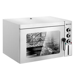 Piec konwekcyjny KOMPAKT - Funkcja pary - 30 l - stal nierdzewna - włącznie z 1 rusztem i 1 blachem do pieczenia 353x327 mm