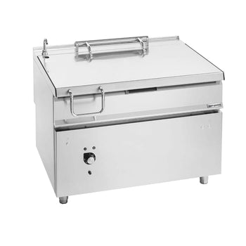 Elektryczna patelnia przechylna do smażenia - 120 litrów - 14,4 kW - z silnikiem - Prime Gastro