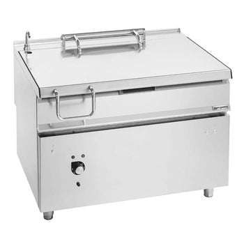 Elektryczna patelnia przechylna do smażenia - 120 litrów - 14,4 kW - z silnikiem - Prime Gastro