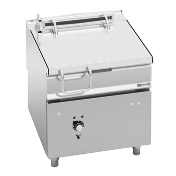 Elektryczna patelnia przechylna do smażenia - 80 litrów - 9,6 kW - z silnikiem - Prime Gastro