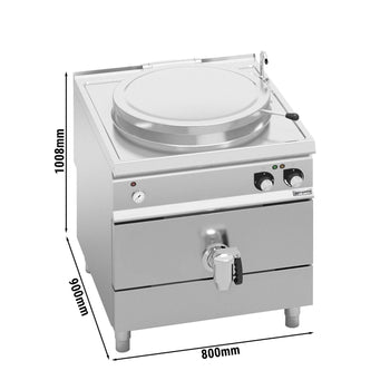 Elektryczny kocioł warzelny - 150 litrów - 18 kW - Ogrzewanie pośrednie - Prime Gastro