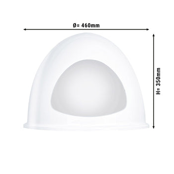 Pokrywa z pleksi do pojemnika na jajka - matowa biała - Prime Gastro