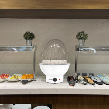 Podgrzewacz do jajek - biały - na 37 jajek - Prime Gastro