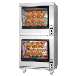 Elektryczny grill do kurczaka - 20kW - z 14 szpikulcami dla 84 kurczaków