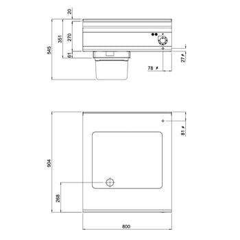 Elektryczna wielofunkcyjna frytkownica - 9,6 kW - 24 litry - Prime Gastro