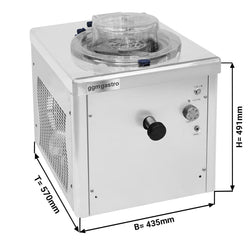 Maszyna do lodów włoskich - 10L/h - 1,1kW - nablatowa