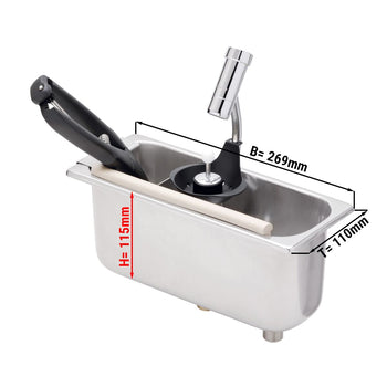 Prysznic dla łyżki lodów z prysznicem porcjującym & zintegrowanym regulatorem strumienia wody - Prime Gastro