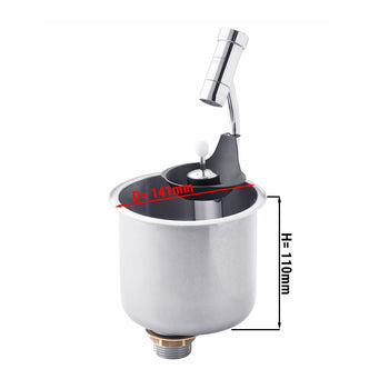 Prysznic dla łyżki lodów z prysznicem porcjującym & zintegrowanym regulatorem strumienia wody - Prime Gastro