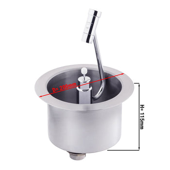 Prysznic dla łyżki lodów z prysznicem porcjującym & zintegrowanym regulatorem strumienia wody - Prime Gastro