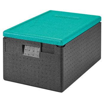 CAMBRO | CAM GOBOX® - pojemnik ładowany od góry - GN 1/1 - Czarny - Zielona pokrywa - Prime Gastro