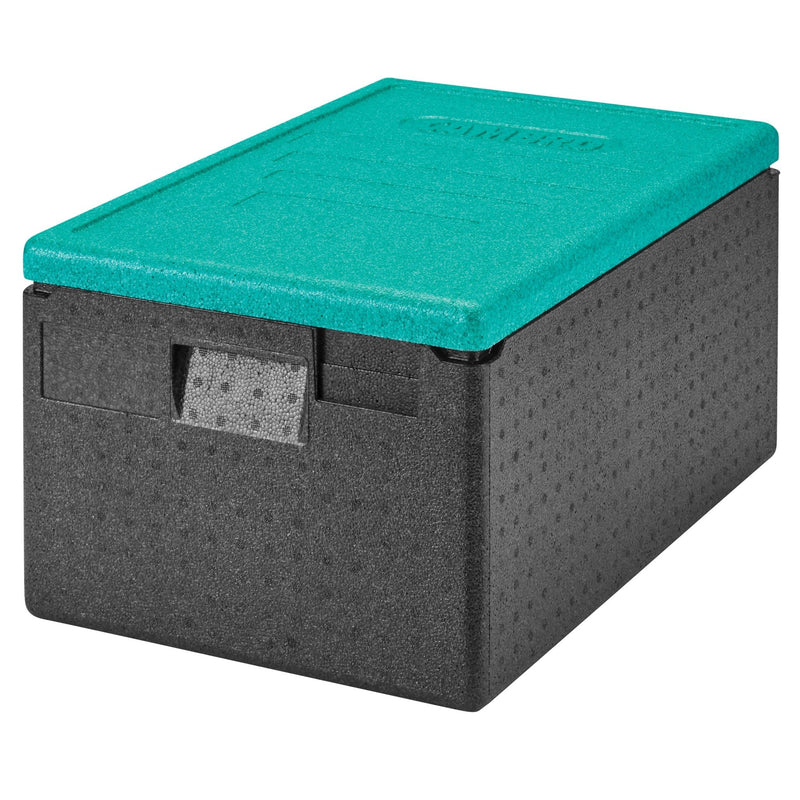 CAMBRO | CAM GOBOX® - pojemnik ładowany od góry - GN 1/1 - Czarny - Zielona pokrywa