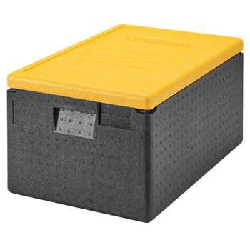 CAMBRO | CAM GOBOX® - pojemnik ładowany od góry - GN 1/1 - Czarny - Żółta pokrywa - Prime Gastro