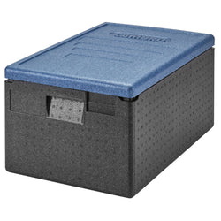 CAMBRO | CAM GOBOX® - pojemnik ładowany od góry - GN 1/1 - Czarny - Pokrywa lodowy niebieski